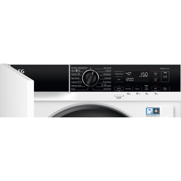 AEG - Integrated Washer Dryer - L8WE84636BI